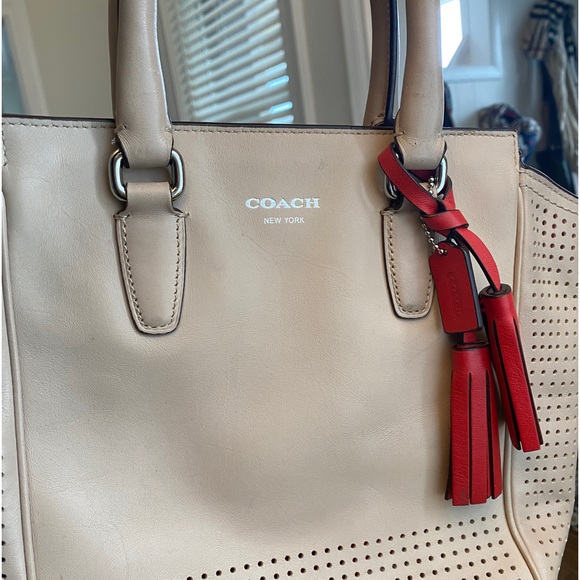 Coach Mini Tanner Top Handle Light Pink/Tan - Picture 8 of 12